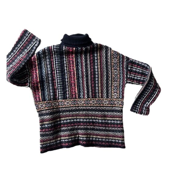 Tory Burch wool/alpaca turtleneck fair isle sweater - Picture 3 of 10